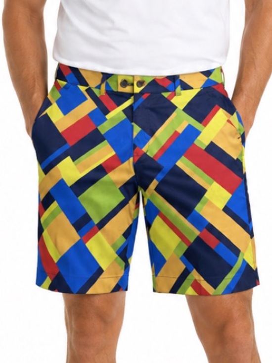 Loudmouth Other - Loudmouth Golf Stained Glass Shorts Men’s size 32 Geometric Chino
